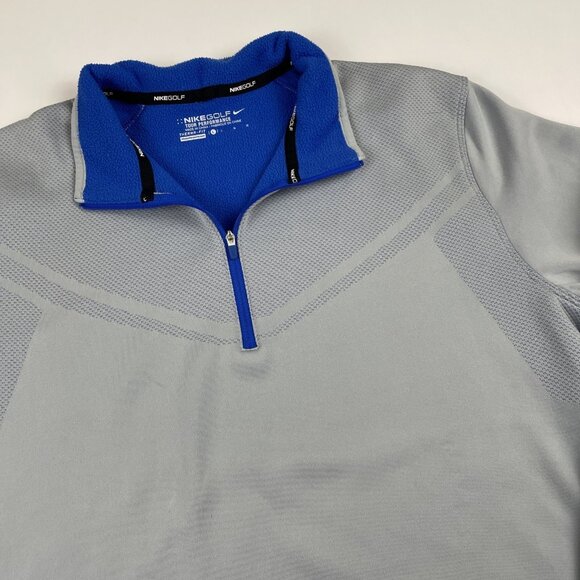 Nike Golf Tour Performance 1/4 Zip Pullover Men's L Thermal Fit Gray Active - Picture 1 of 9